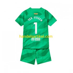 FC Barcelona Ter Stegen 1 Torwart Kinder Heim Trikotsatz 2023/24 Kurzarm